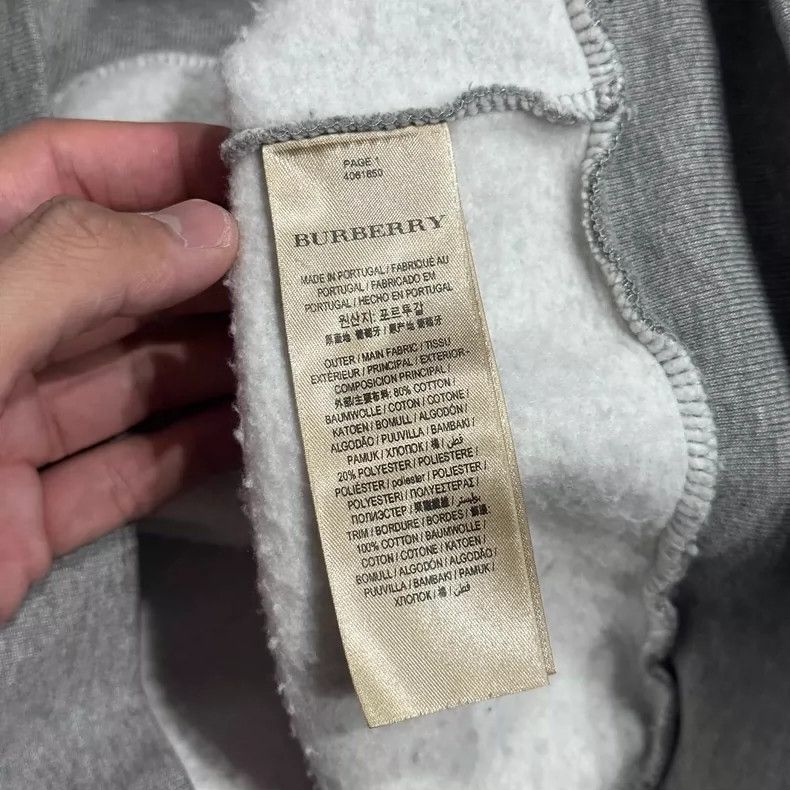 Burberry Burberry Gray Zip Hoodie with Embroidery Size US S / EU 44-46 / 1 - 6 Thumbnail