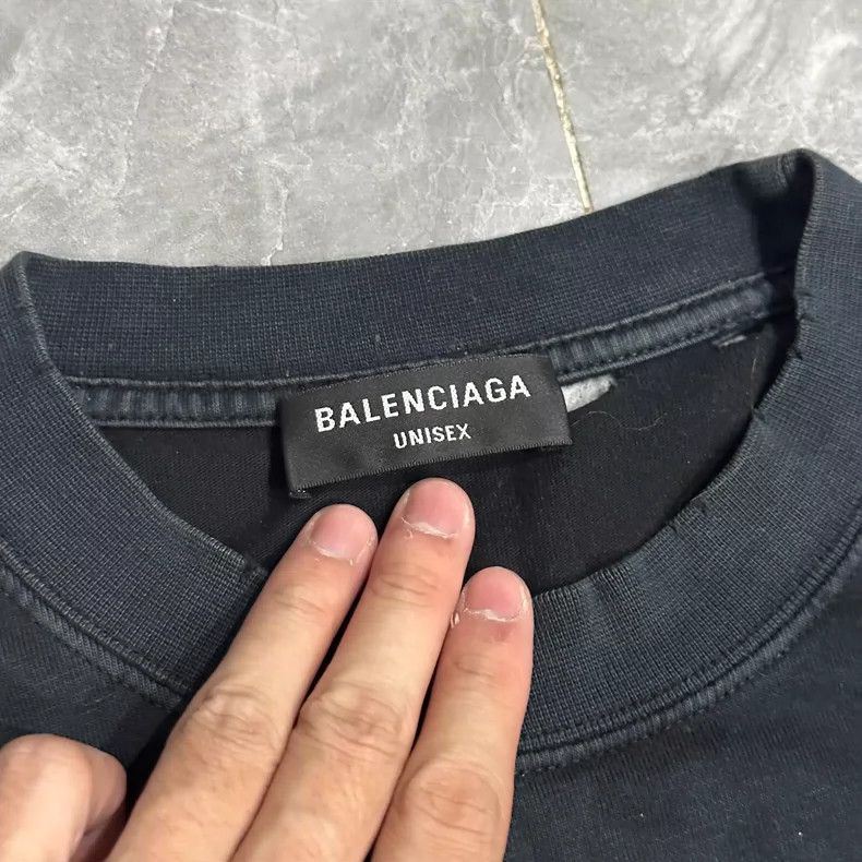 Balenciaga Balenciaga Washed Short Sleeve T-Shirt Size US S / EU 44-46 / 1 - 4 Thumbnail