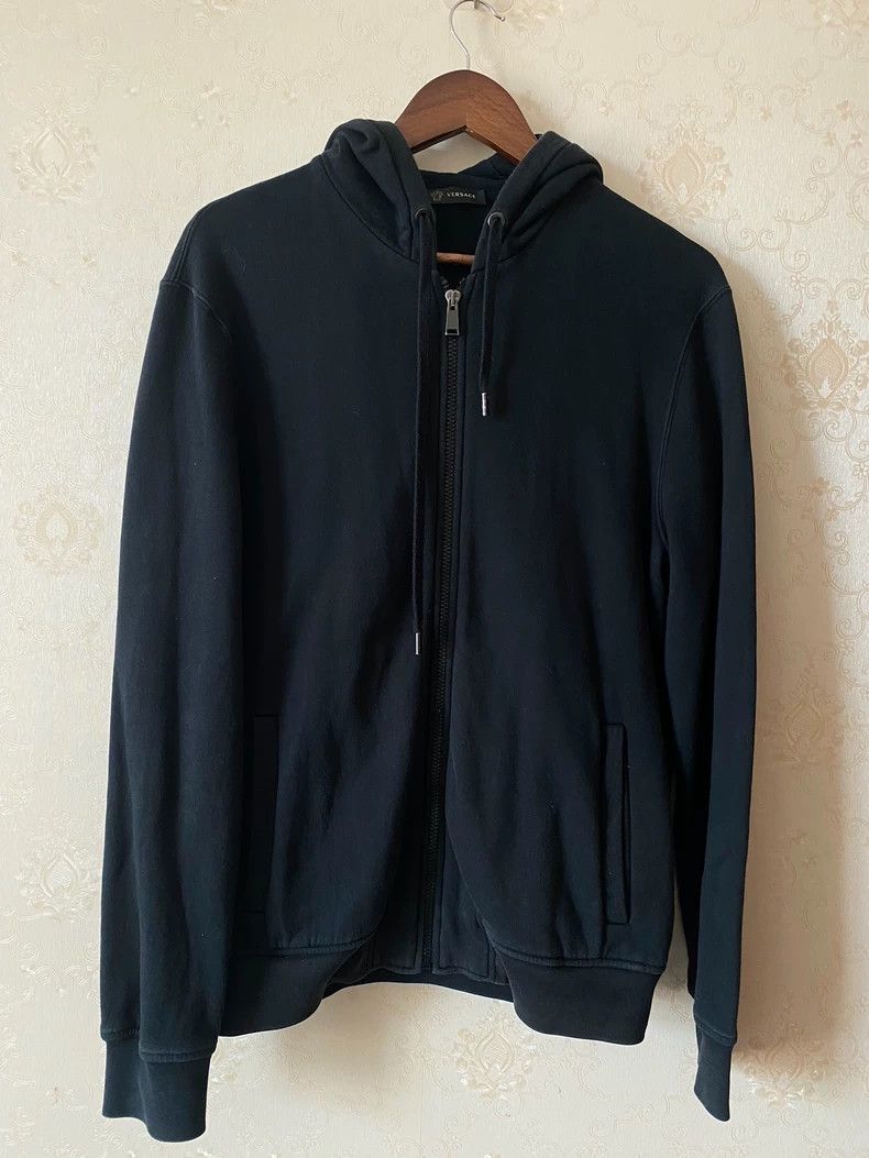 Versace Versace Black Hoodie with Decorative Design Size US M / EU 48-50 / 2 - 4 Thumbnail