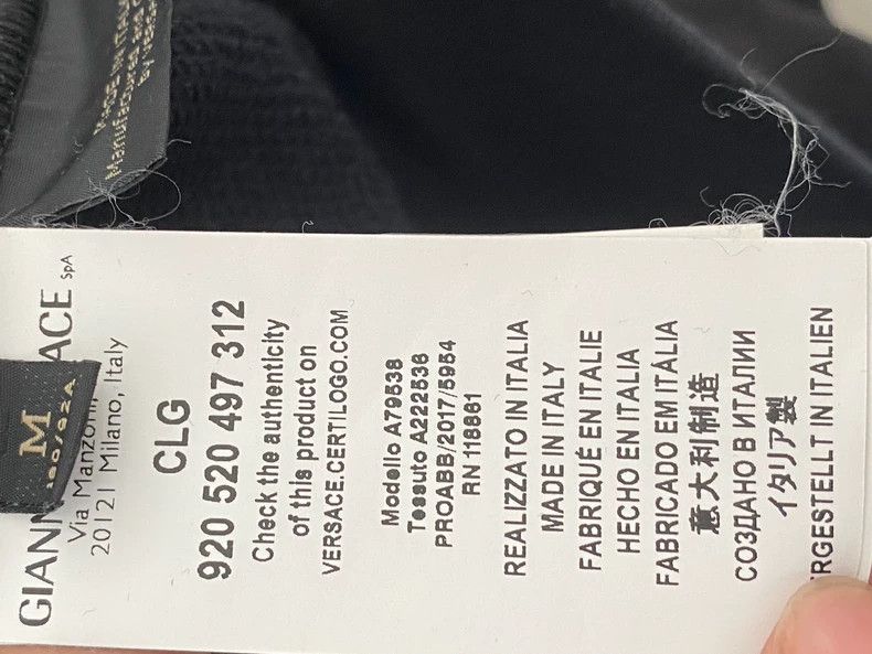 Versace Versace Black Hoodie with Decorative Design Size US M / EU 48-50 / 2 - 6 Thumbnail