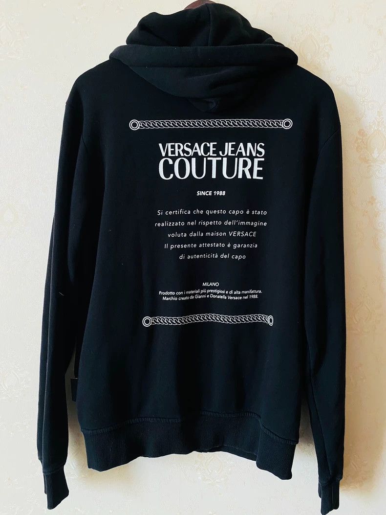 Versace Versace Couture Black Zip-Up Hoodie Size US L / EU 52-54 / 3 - 2 Thumbnail