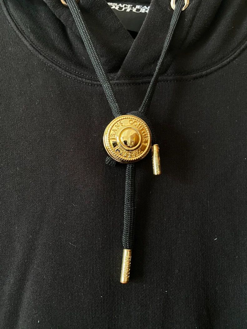 Versace Versace Black Hoodie Unique Fashion Piece Size US L / EU 52-54 / 3 - 2 Thumbnail