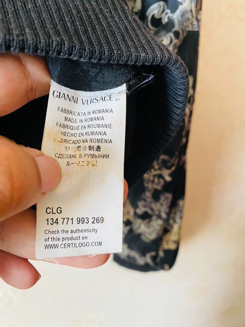 Versace Versace Cotton Jacket with Unique Design Size US L / EU 52-54 / 3 - 4 Thumbnail