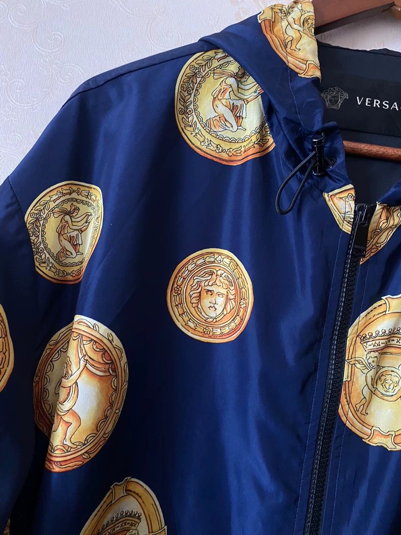 Versace Versace Hooded Jacket with Gold Medallions Size US XXL / EU 58 / 5 - 2 Thumbnail