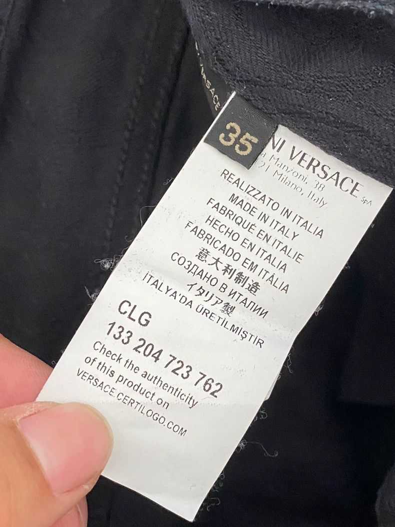 Versace Versace Men's Denim Pants with Embroidery Size US 35 - 6 Thumbnail