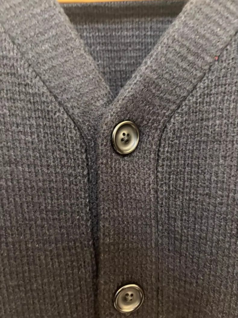 Japanese Brand Champion Wool Blend Cardigan with Embroidery Size US L / EU 52-54 / 3 - 7 Thumbnail