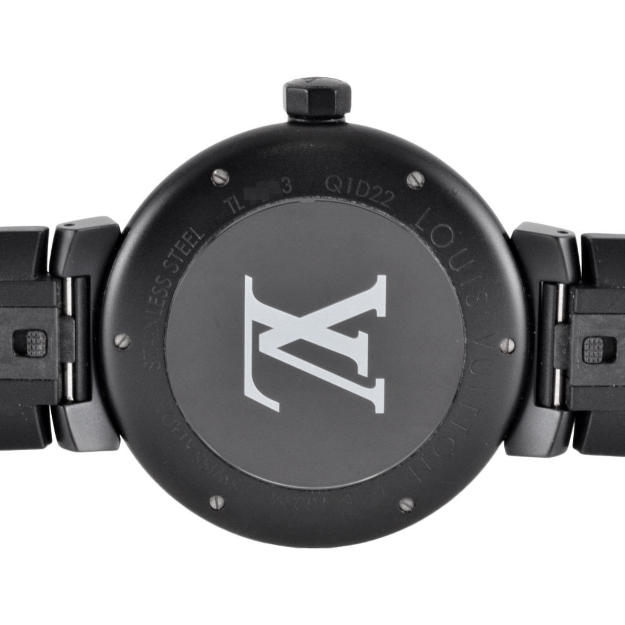 Louis Vuitton Louis Vuitton Q1D22Z Tambour Watch Automatic Black Dial Men's Size ONE SIZE - 3 Thumbnail