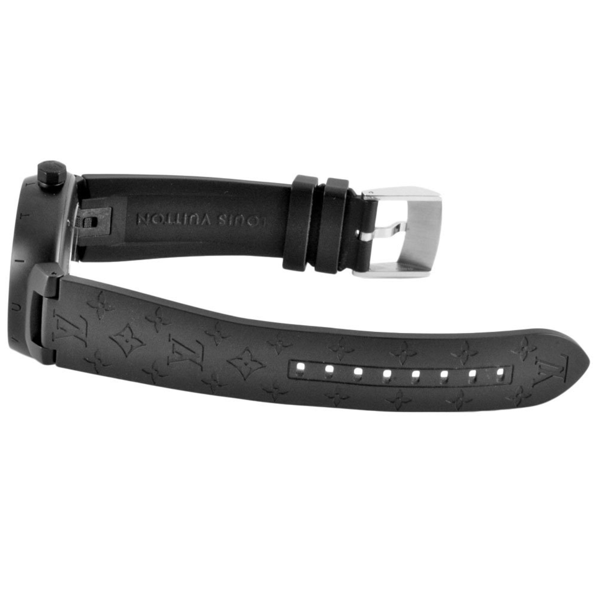 Louis Vuitton Louis Vuitton Q1D22Z Tambour Watch Automatic Black Dial Men's Size ONE SIZE - 4 Thumbnail