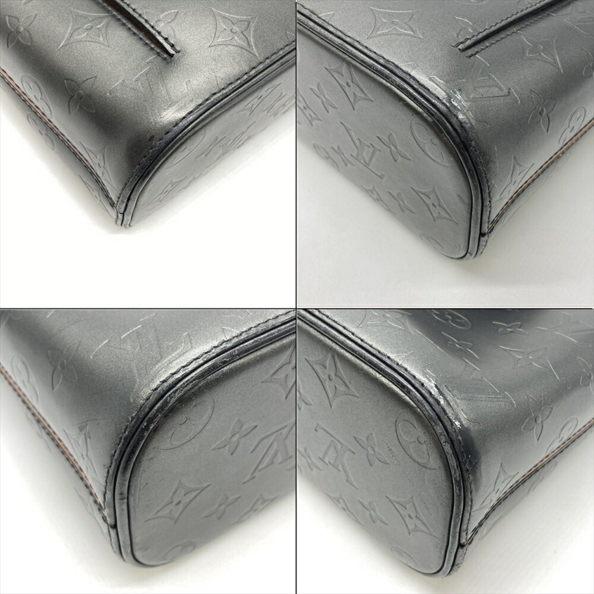 Louis Vuitton Louis Vuitton Wilwood Tote Bag Monogram Matte M55105 Grey TH0062 Men's Size ONE SIZE - 5 Thumbnail
