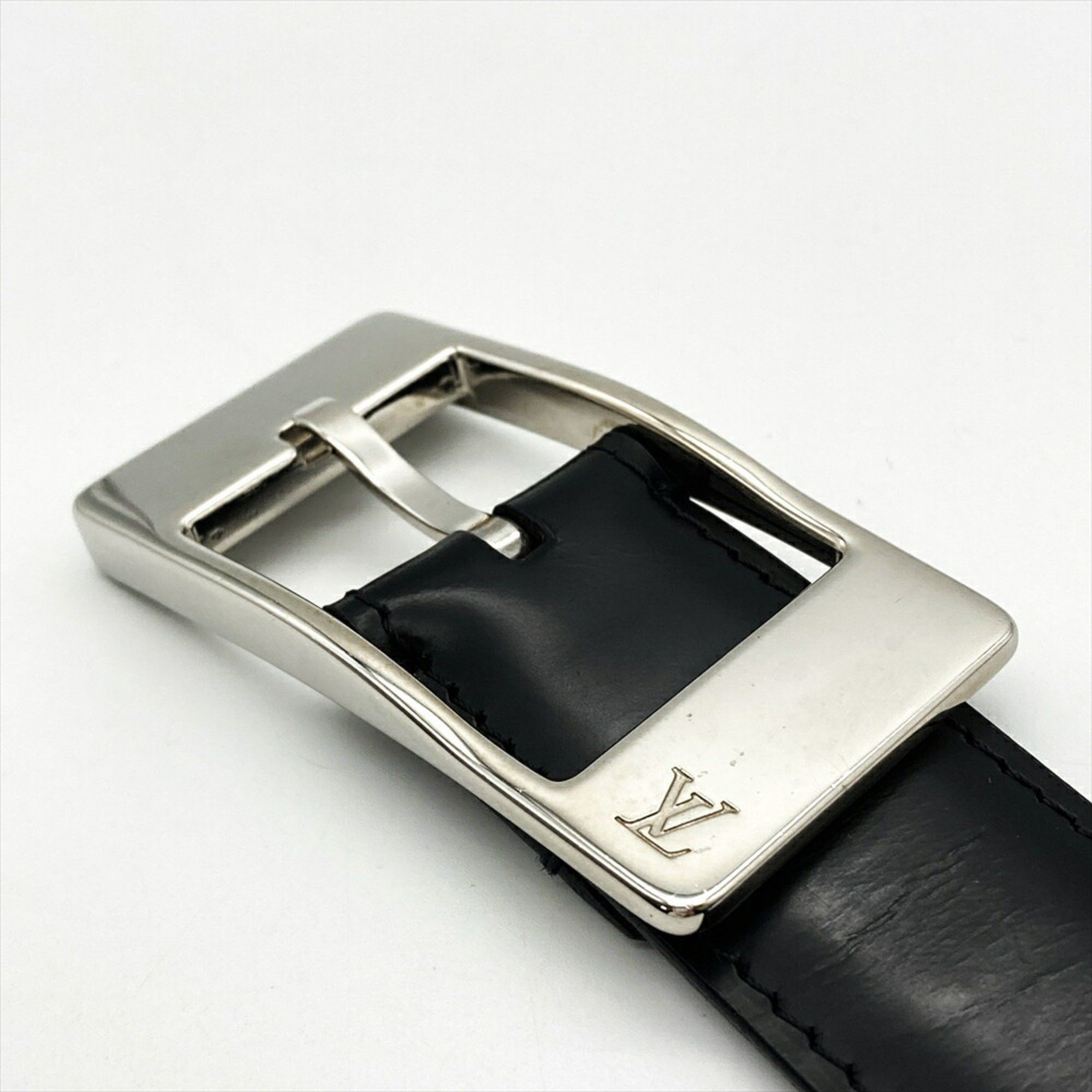 Louis Vuitton Louis Vuitton Santur Mirage Belt Leather M9831 Black C111 95cm 36inch Men's Size ONE SIZE - 4 Thumbnail