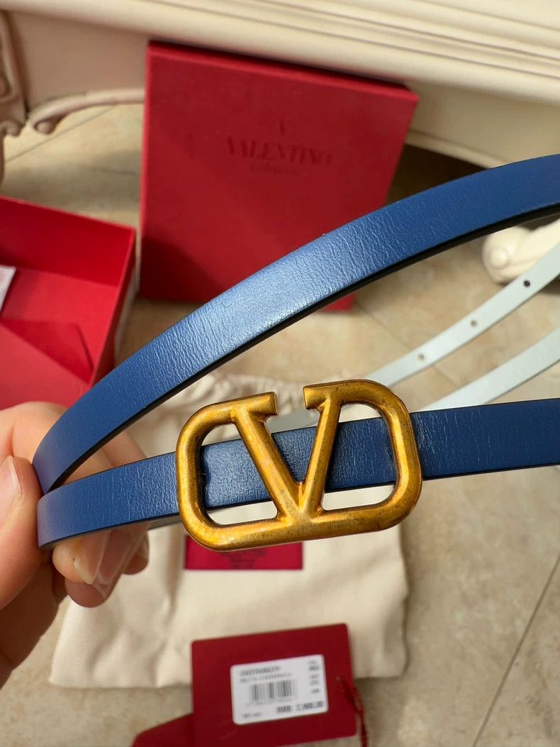Valentino Valentino Garavani Leather Belt with Vintage Buckle Size ONE SIZE - 3 Thumbnail