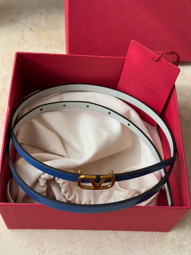 Valentino Valentino Garavani Leather Belt with Vintage Buckle Size ONE SIZE - 5 Thumbnail