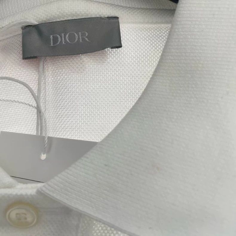 Dior Dior White Embroidered Logo Shirt Size L-yf Size US L / EU 52-54 / 3 - 4 Thumbnail