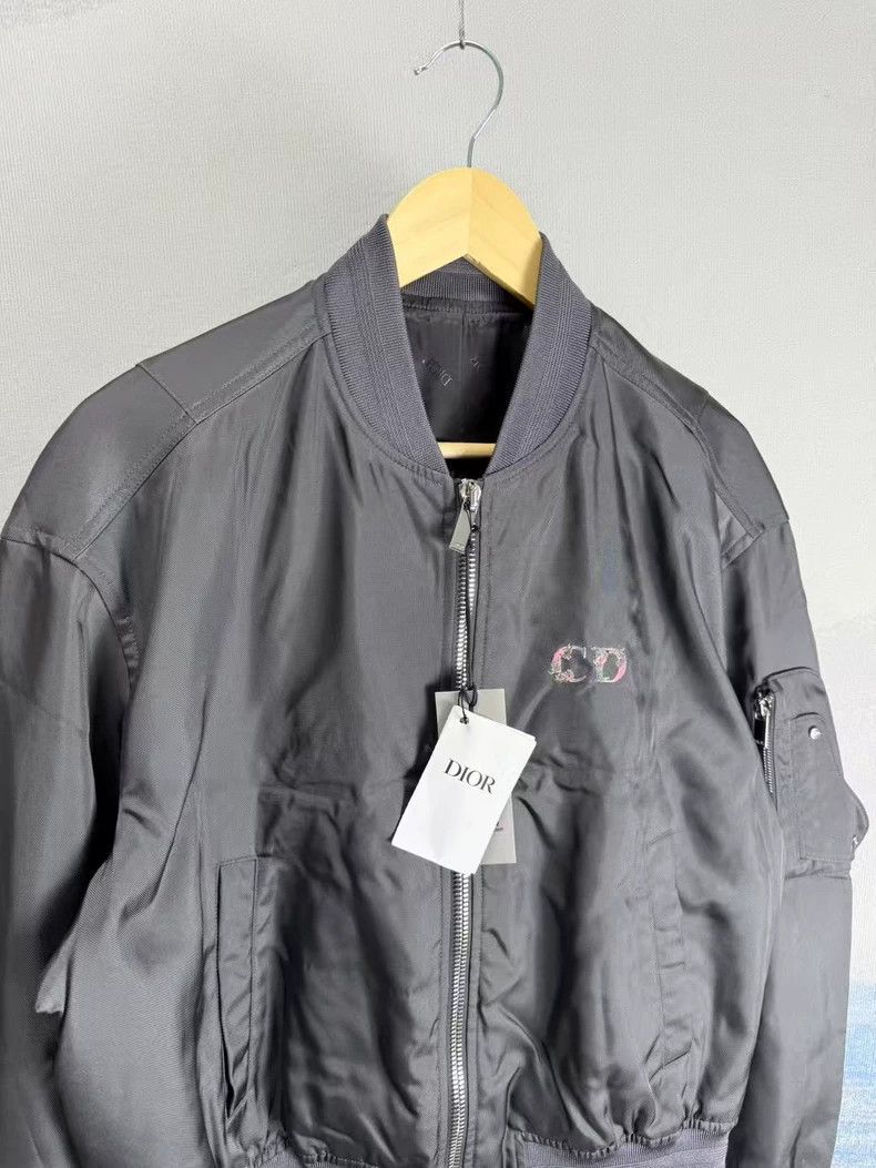 Dior Dior Black Floral Embroidered Pilot Jacket-yf Size US L / EU 52-54 / 3 - 2 Thumbnail