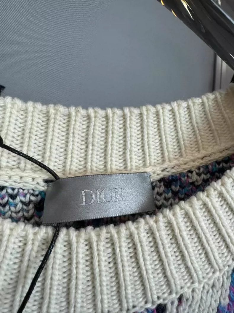 Dior Dior x Stussy Purple Logo Knit Sweater-yf Size US M / EU 48-50 / 2 - 3 Thumbnail