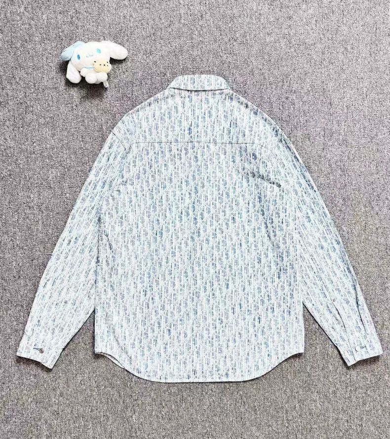 Dior Dior Blue Logo Denim Shirt Jacket-yf Size US M / EU 48-50 / 2 - 2 Thumbnail