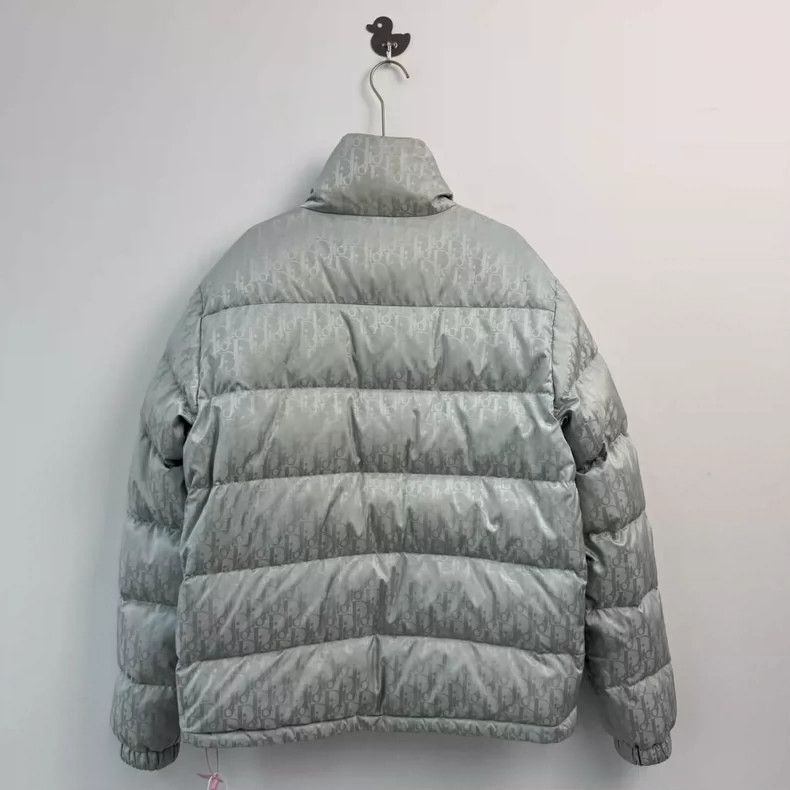 Dior Dior Classic Logo Puffer Jacket Silver-yf Size US L / EU 52-54 / 3 - 7 Thumbnail