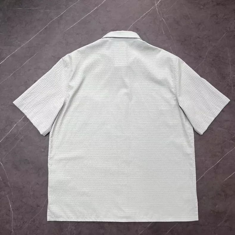 Dior Mint Green Pleated Short Sleeve Shirt-yf Size US M / EU 48-50 / 2 - 2 Thumbnail