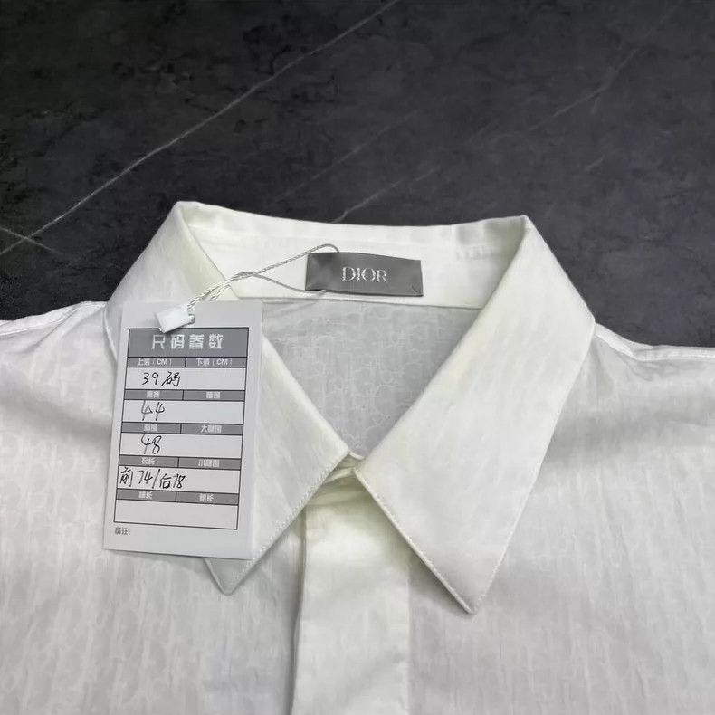 Dior DIOR White Long Sleeve Shirt for 23SS-yf Size US M / EU 48-50 / 2 - 3 Thumbnail
