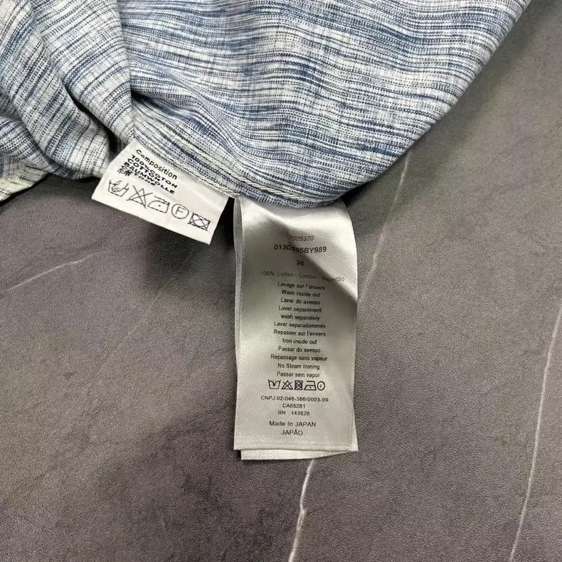 Dior Dior Denim Shirt with Full Print Logo-yf Size US M / EU 48-50 / 2 - 7 Thumbnail