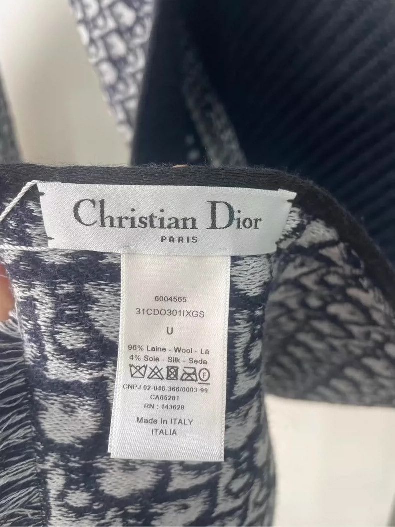 Dior Dior Double-Sided Scarf with Logo-yf Size ONE SIZE - 3 Thumbnail