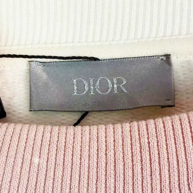 Dior Dior Pink Logo Sweatshirt in Size M-yf Size US M / EU 48-50 / 2 - 3 Thumbnail