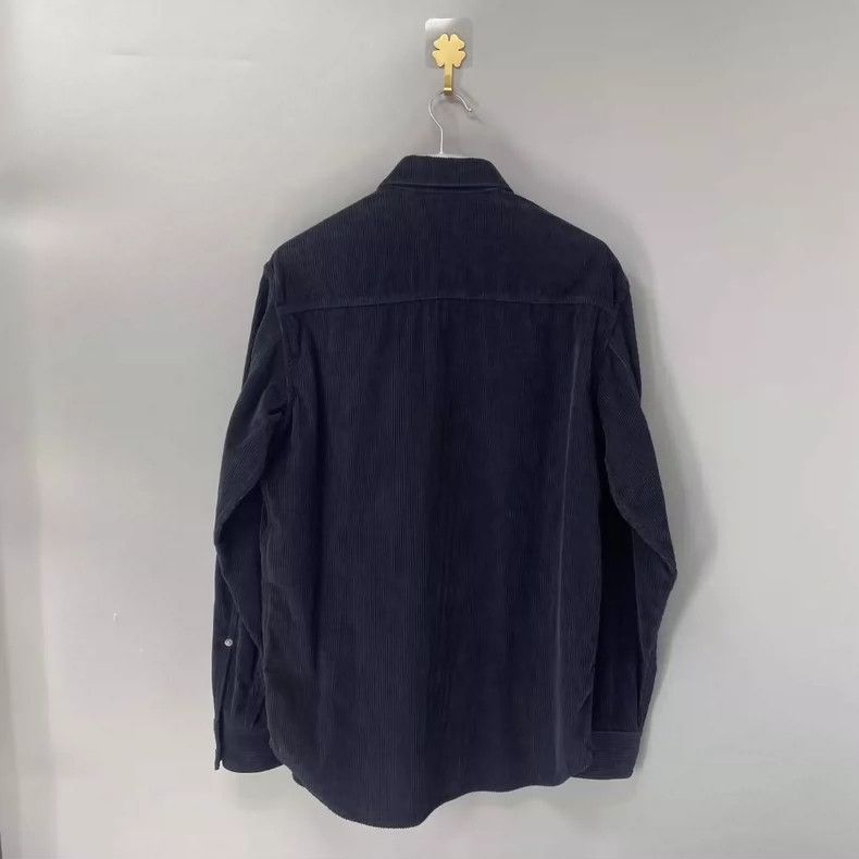 Dior DIOR Navy Blue Long Sleeve Corduroy Shirt-yf Size US M / EU 48-50 / 2 - 2 Thumbnail