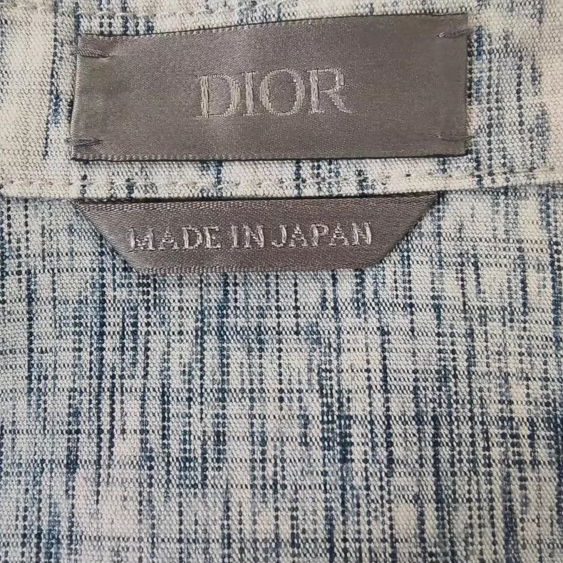 Dior Dior Logo Blue Long Sleeve Shirt Jacket-yf Size US L / EU 52-54 / 3 - 3 Thumbnail