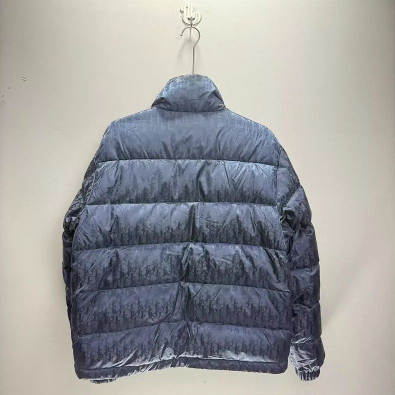 Dior Dior Oblique Logo Puffer Jacket Navy Blue-yf Size US L / EU 52-54 / 3 - 2 Thumbnail