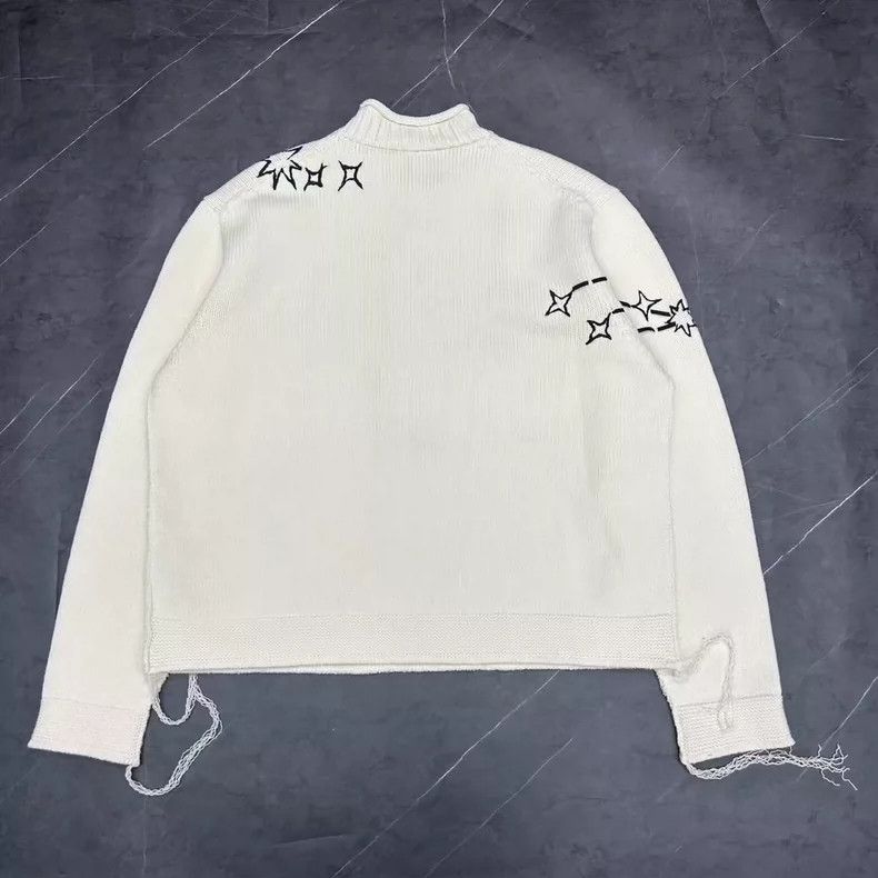 Dior Dior Embroidered Starry Knit Sweater XXL-yf Size US XXL / EU 58 / 5 - 2 Thumbnail
