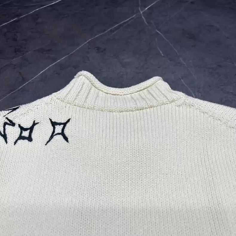 Dior Dior Embroidered Starry Knit Sweater XXL-yf Size US XXL / EU 58 / 5 - 7 Thumbnail