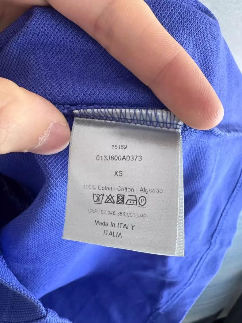 Dior Dior Blue Purple CD Embroidered Polo Shirt-yf Size US XS / EU 42 / 0 - 4 Thumbnail