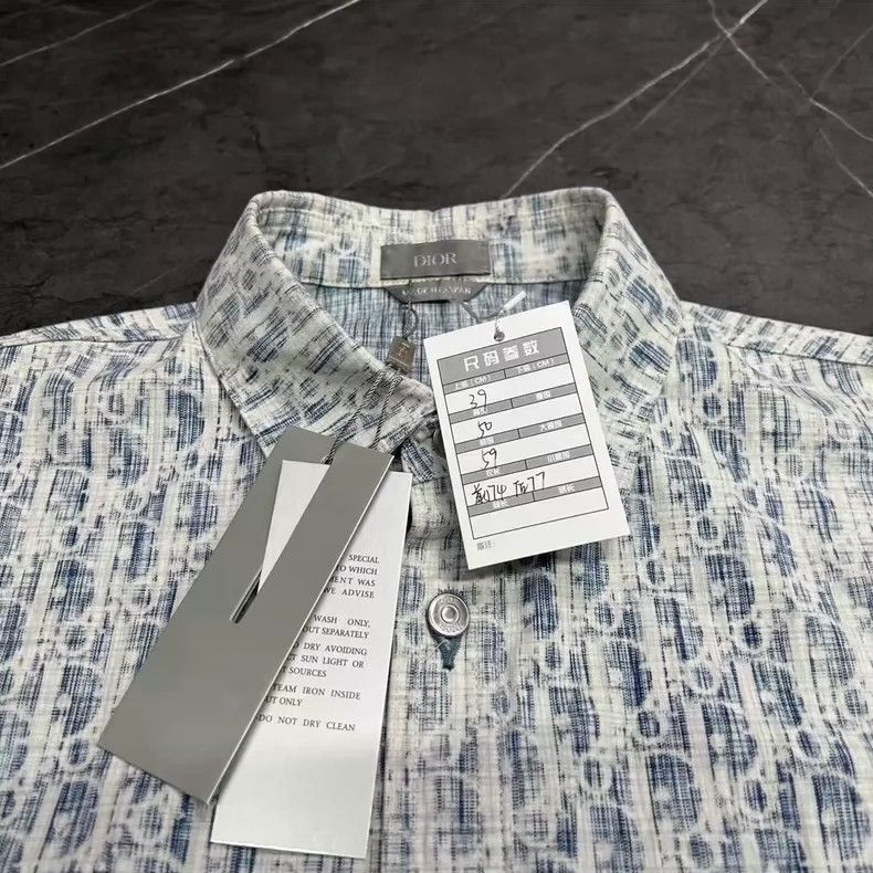 Dior DIOR Logo Printed Denim Shirt Jacket-yf Size US M / EU 48-50 / 2 - 4 Thumbnail