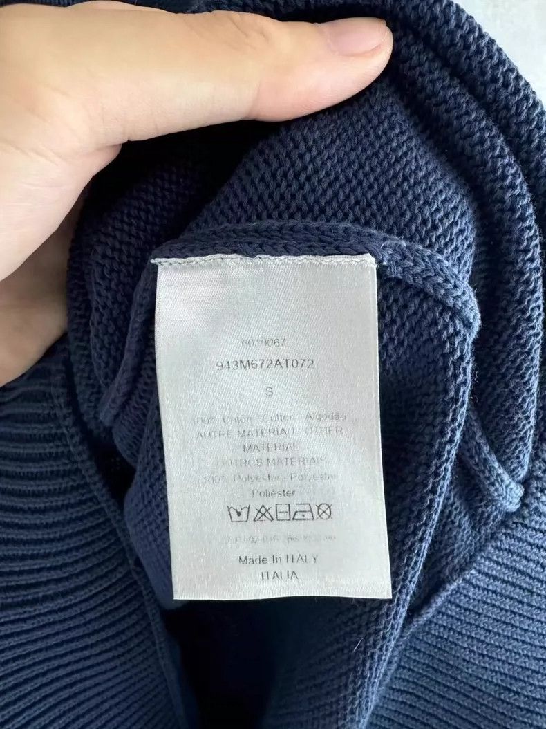Dior Dior Navy Blue Knitted Sweater with Tag-yf Size US S / EU 44-46 / 1 - 4 Thumbnail