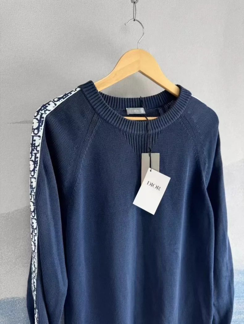 Dior Dior Navy Blue Knitted Sweater with Tag-yf Size US S / EU 44-46 / 1 - 2 Thumbnail