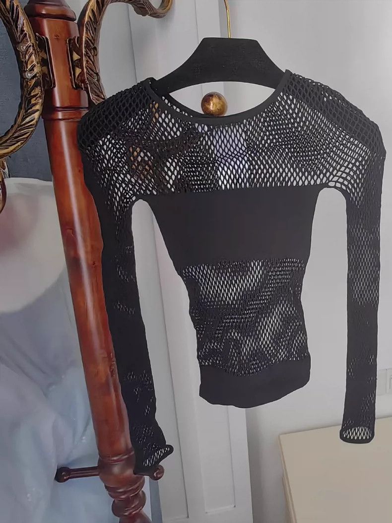 Dior Dior Long Sleeve Knitted Yoga Top-yf Size US S / EU 44-46 / 1 - 2 Thumbnail