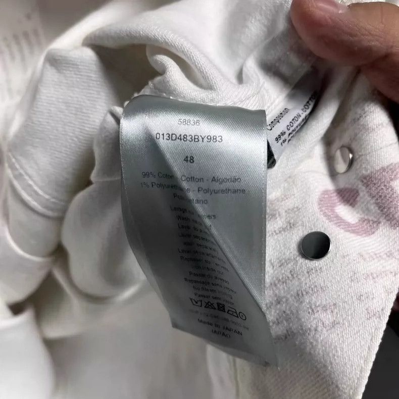 Dior Dior Denim Jacket with Newspaper Print-yf Size US L / EU 52-54 / 3 - 4 Thumbnail