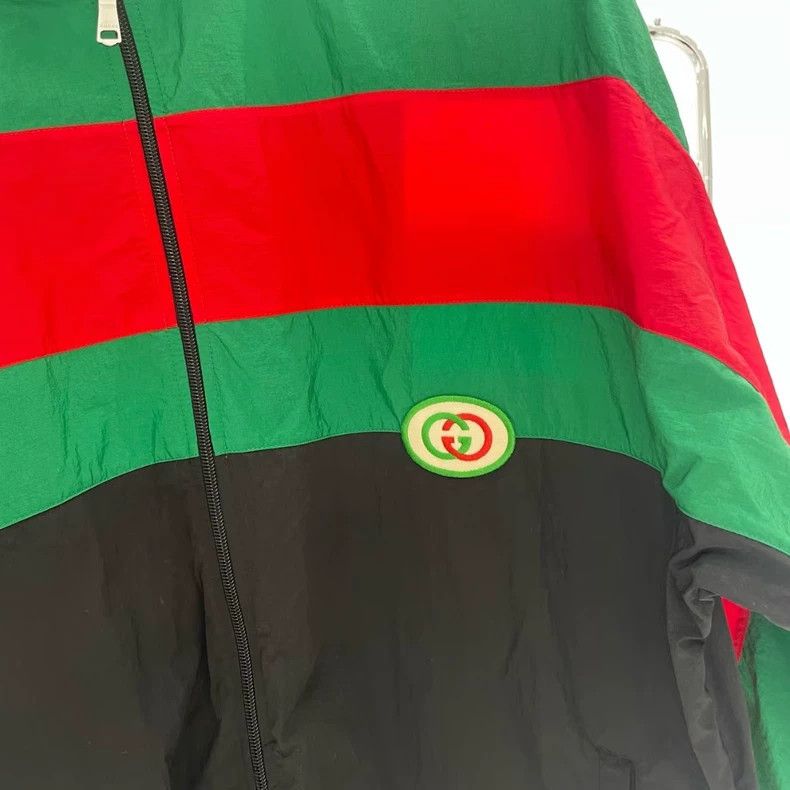 Gucci Gucci Red Green Logo Zip Jacket-yf Size US L / EU 52-54 / 3 - 3 Thumbnail