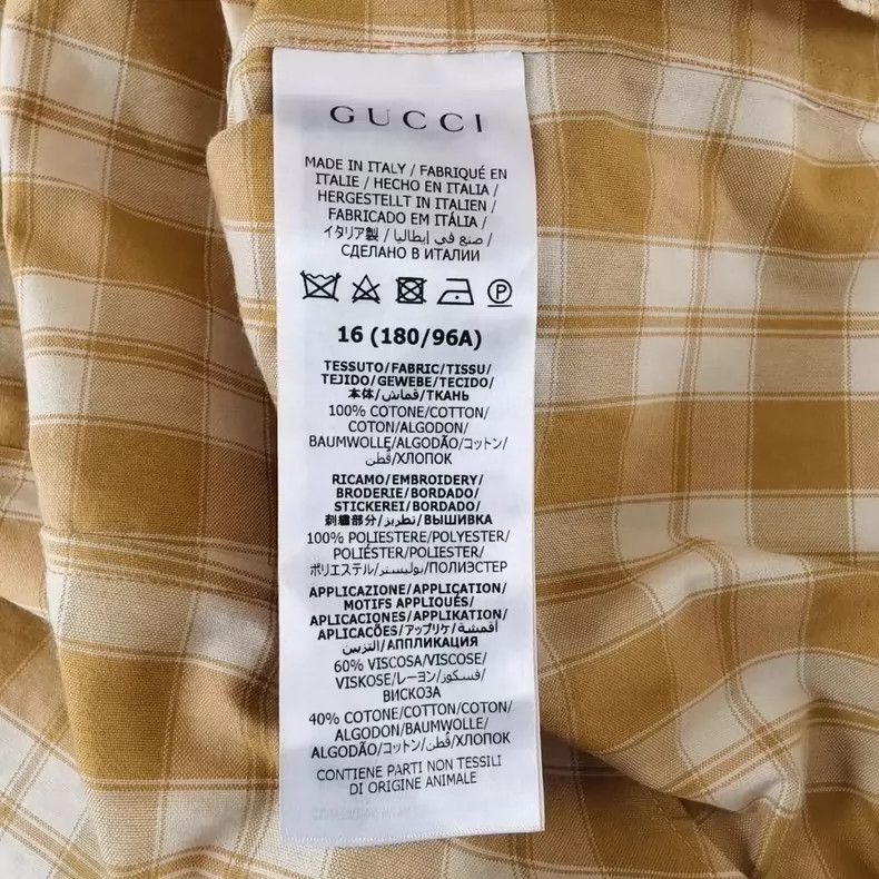 Gucci Gucci x Adidas Long Sleeve Check Shirt-yf Size US M / EU 48-50 / 2 - 5 Thumbnail