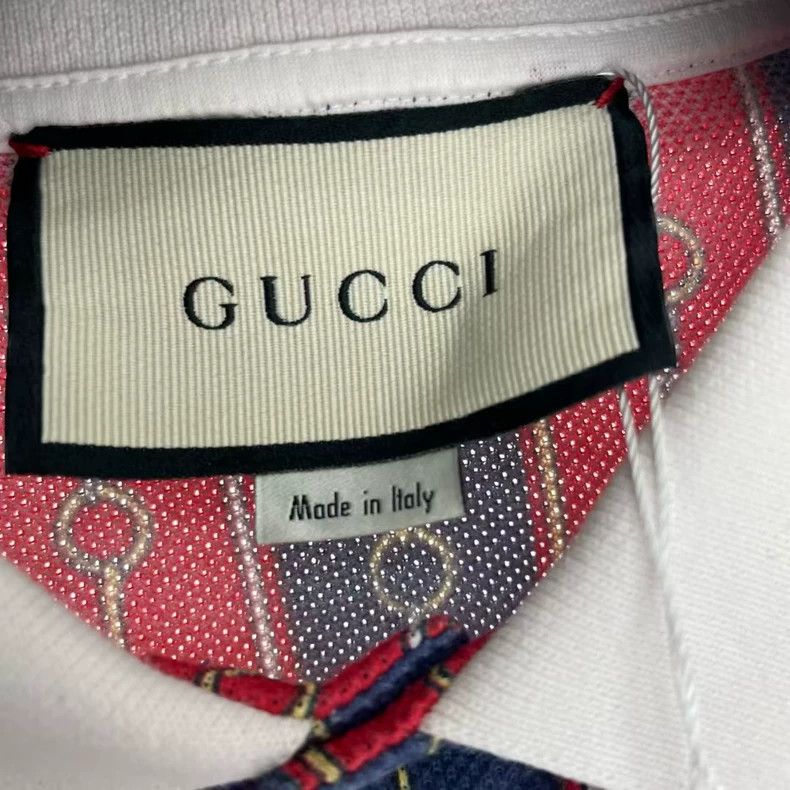 Gucci Gucci Red Blue Short Sleeve Polo Shirt-yf Size US M / EU 48-50 / 2 - 4 Thumbnail