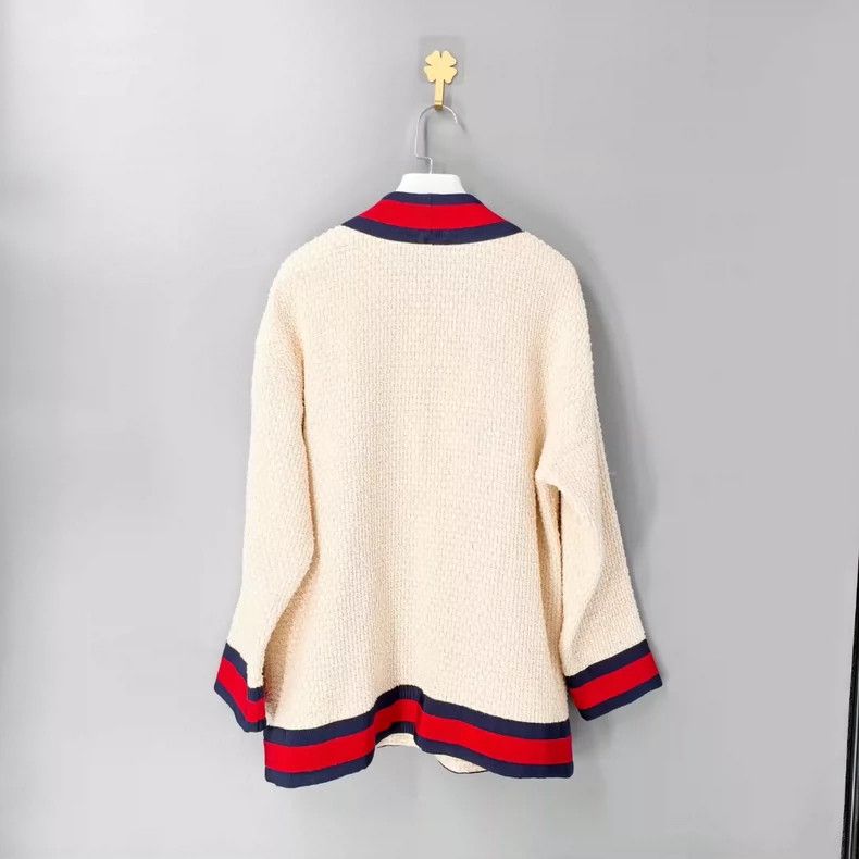 Gucci Gucci Cardigan with Red and Blue Stripes-yf Size US M / EU 48-50 / 2 - 2 Thumbnail