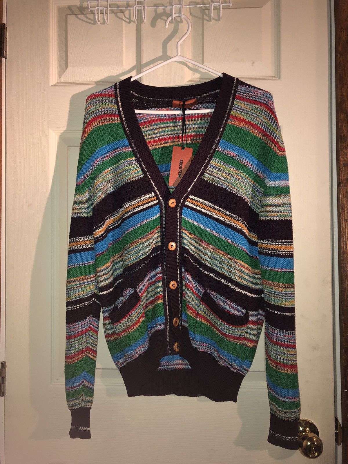 Missoni MultiColour Knit Cardigan NEEDGONE!! Size US M / EU 48-50 / 2 - 2 Thumbnail