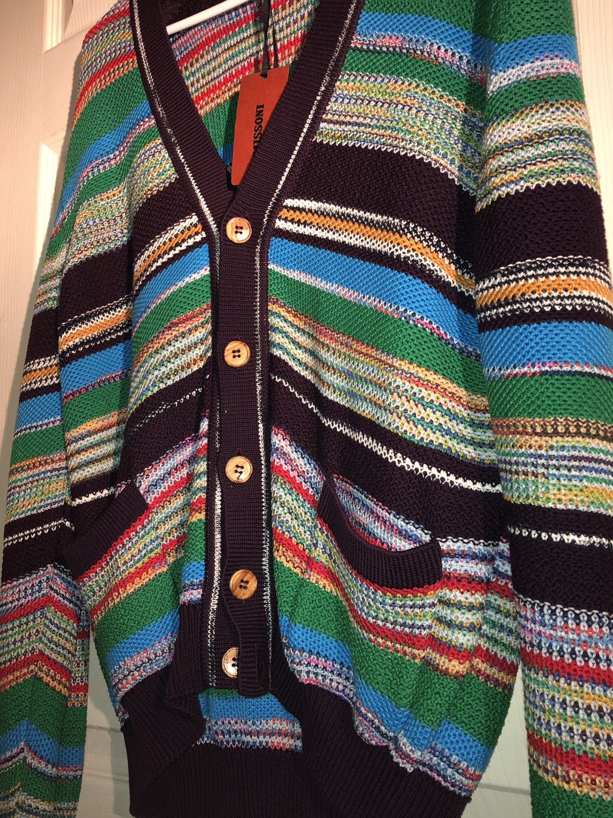 Missoni MultiColour Knit Cardigan NEEDGONE!! Size US M / EU 48-50 / 2 - 3 Thumbnail