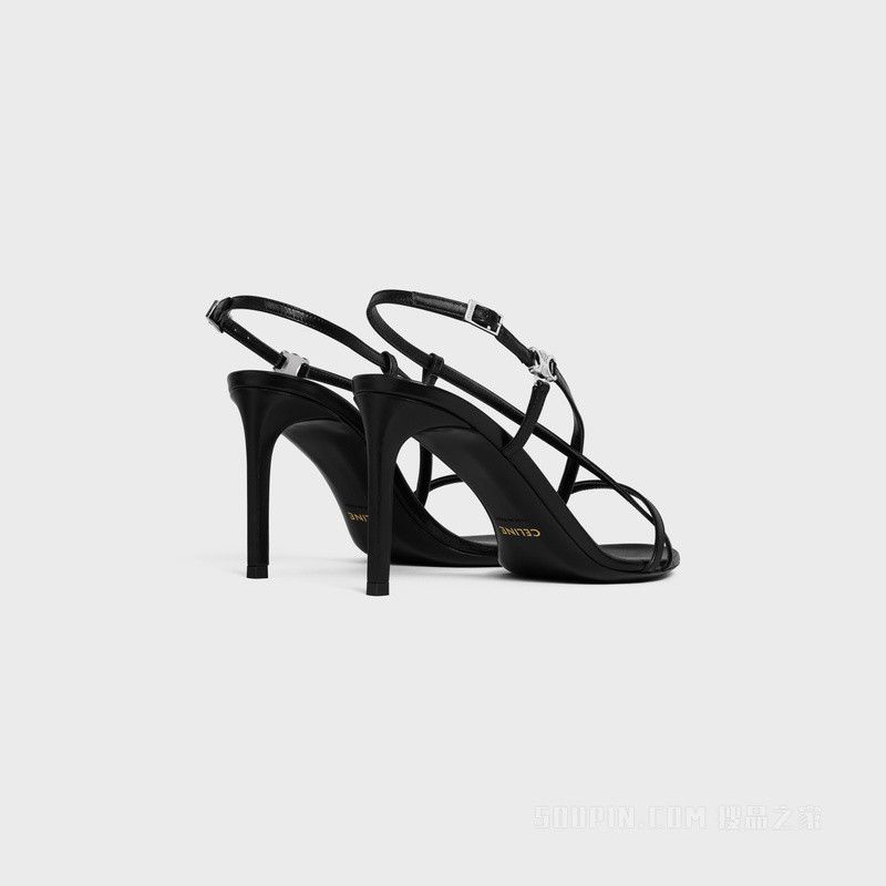 Celine CELINE SOIR CRISS CROSS SANDAL WITH TRIOMPHE in LAMBSKIN Size US 7 / IT 37 - 3 Thumbnail