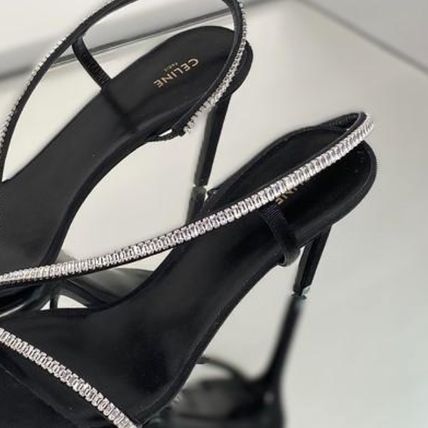 Celine CELINE SOIR CROSS-OVER SANDAL in GROS GRAIN WITH STRASS Size US 9 / IT 39 - 4 Thumbnail