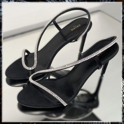 Celine CELINE SOIR CROSS-OVER SANDAL in GROS GRAIN WITH STRASS Size US 9 / IT 39 - 2 Thumbnail