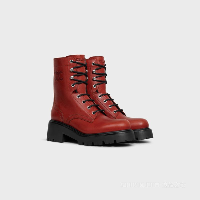 Celine triomphe rangers mid lace-up boot in calfskin Size US 5 / IT 35 - 2 Thumbnail