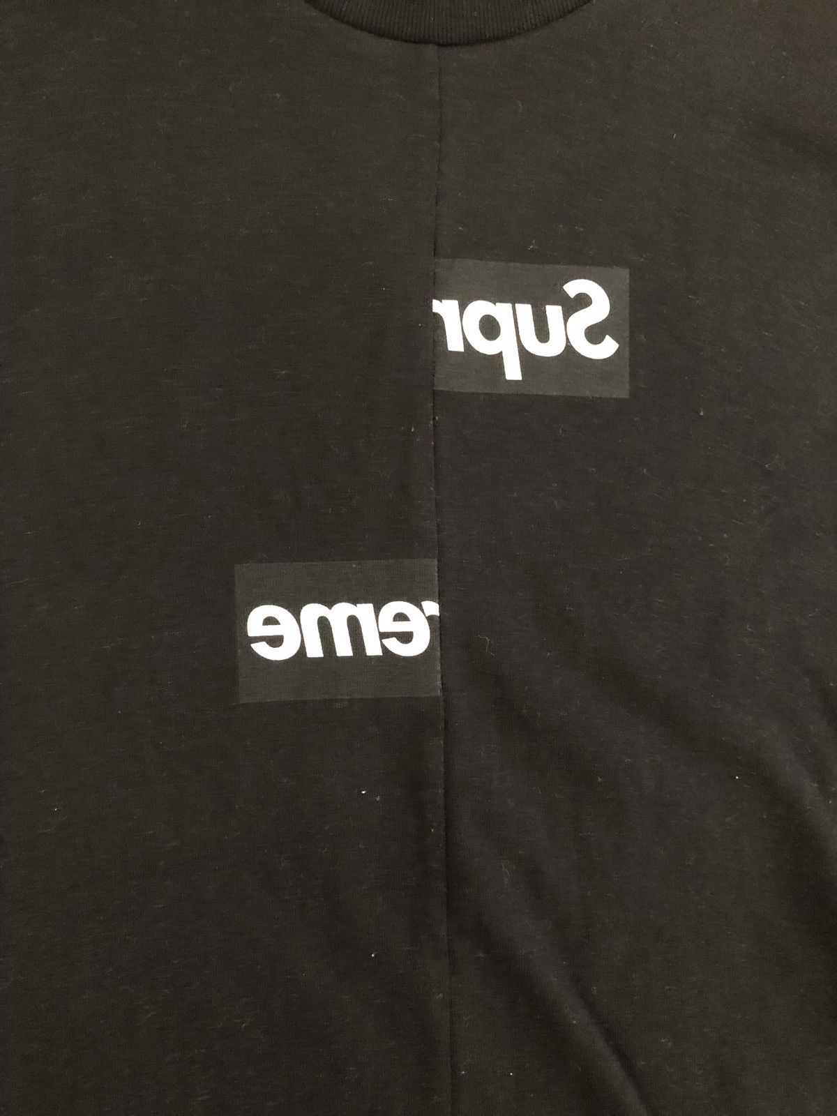 Supreme cdg split on sale box logo tee