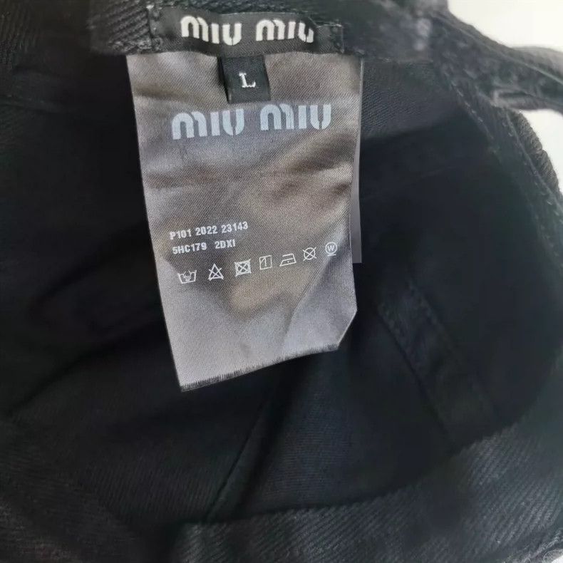 Miu Miu MIU MIU Logo Casual Cotton Cap-yf Size ONE SIZE - 4 Thumbnail