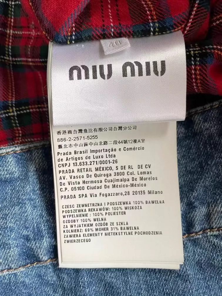 Miu Miu Miu Miu Denim Jacket with Fur Collar-yf Size US M / EU 48-50 / 2 - 3 Thumbnail